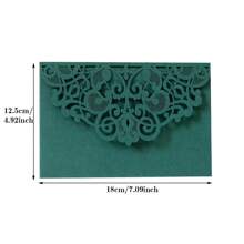 10 pièces/set Cartes d'invitation de mariage personnalisées avec cartes de réponse RSVP. Convient pour les décorations de mariage, anniversaire, baptême