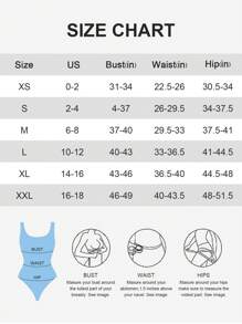 1件装女士无缝塑身连体衣，丁字裤底，塑形收腹，紧身塑形连体衣，束腰带，浅蓝色 - 藍色 - 查看 12