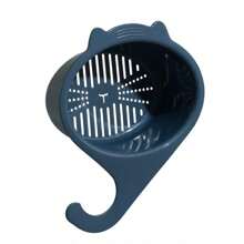 Caddie d'évier en forme de chat, égouttoir multifonctionnel, étagères de séparation humide et sèche, organisateur d'évier de cuisine 1 pièce