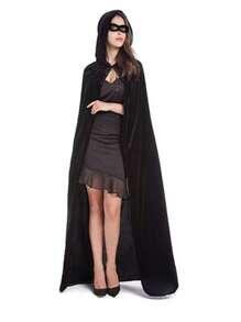 1 件连帽女巫斗篷金丝雀斗篷服装适合各种派对节日舞蹈节日道具 - 彩色 - 查看 5