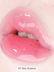 Colorgram Fruity Glass Tint 2.8g,Korean Long Lasting & Waterproof Lip Stain, Glossy Dewy Lip Gloss With Apricot Coral Shade,Buildable, Blendable, Moisturizing - dou+07 shy Guava - 查看 2