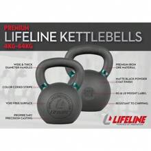 Local Delivery Lifeline Kettlebell Weight For Whole-Body Strength Training With Kettlebells - 8 kg/18 lb. - View 4