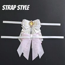 Accessori di supporto fai-da-te per fiocchi meravigliosi - accessori per badge e borse - supporto per badge versatile e originale - accessori decorativi per fiocchi stile Lolita - fermaglio per bordi - di ritorno a scuola