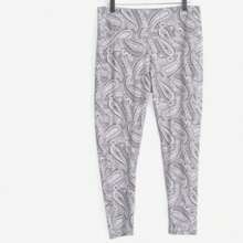 Leggings paisley con estampado de cítricos grises