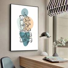 1 pieza Póster de arte de pared sin marco Anatómico médico abstracto: Corazón, diente, hueso Cartel de arte nórdico Decoración mural para juegos - Multicolor - Ver 16