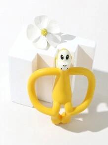 1 件婴儿硅胶牙胶玩具婴儿磨牙棒可爱跳舞猴子牙胶可洗可咬牙胶玩具礼物