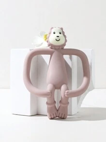 1 件婴儿硅胶牙胶玩具婴儿磨牙棒可爱跳舞猴子牙胶可洗可咬牙胶玩具礼物