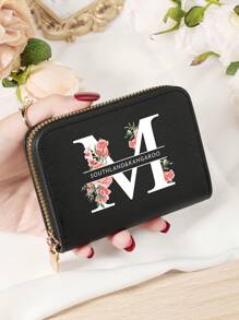 Burgundrote Tasche Charlie Rotwein Roter Umschlag Modische und hochwertige Kartenetui Tasche Leicht zu tragen Münztasche mit mehreren Fächern Reißverschluss Multi-Slot Einfache Kreditkartenfächer Multifunktions Damenbrieftasche Kartentasche Mini Geldbörse Geldbeutel Kartenetui