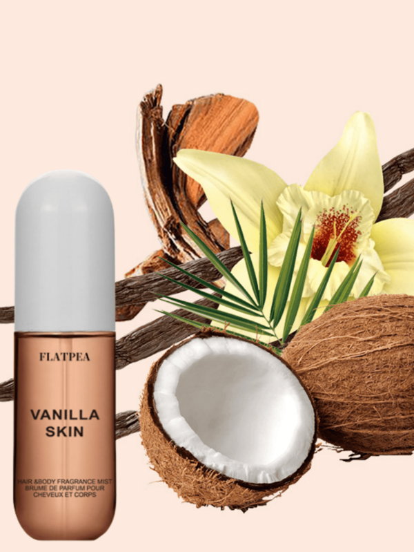 1 pieza Rociador de perfume de 50ml de vainilla y coco para mujeres, tamaño de viaje conveniente para llevar, sin alcohol y no irritante, adecuado para múltiples ocasiones, excelente regalo para amigos