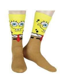 Mens 3D Felt Tie Knit Crew Sock Shoe Size 6-12 - 彩色 - 查看 1