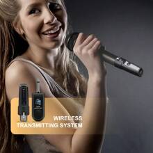 LMBGM A11 Wireless XLR Transmitter & Receiver: Connect Your Microphones Wirelessly With XLR Adapters For Dynamic And Condenser Mics - Black - View 9