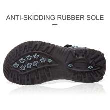 CAMEL CROWN 女士健行運動涼鞋防滑水涼鞋戶外涉水沙灘舒適運動涼鞋 - 藍黑 - 查看 3