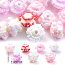 10 hạt màu kem phong cách ngọt ngào dùng làm bút thủ công DIY và đồ trang trí điện thoại/túi xách - Nhiều màu - Xem 4