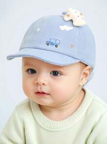 Baby Hat, Cute Car Graphic Soft Brim Baseball Cap For Toddler Boys & Girls, Suitable For Outdoor Activities, 3-12 Months, Autumn/Spring - Multicolor - View 14