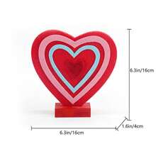 Adornos decorativos románticos en forma de corazón para el día de San Valentín, bolas decorativas con forma de corazón rojo, arreglo para ambiente festivo, recomendación de regalo para el día de San Valentín, herramienta mágica para confesión de pareja, caja de regalo de amor para una casa romántica. - Rojo - Ver 4