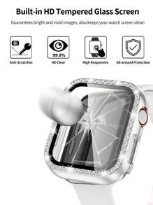 St.siabe 3-in-1 bevat een polsband, hoesje en film voor vrouwen en mannen. Ik Fashion Classic Monochrome Siliconen Horloge Breng Compatibel Met Apple Watch Band 38mm 40mm 41mm 45mm 44mm 42mm 49mm Riem, Zacht, Comfortabel en Ademend Vervangende Band Met Apple Watch Ultra Serie S10/9/SE/8/7/6/5/4/3/2/1 Armband Accessoires