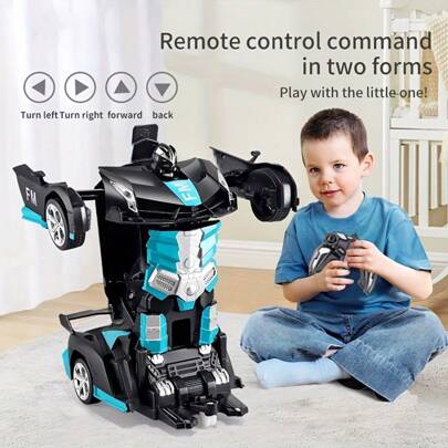 2025 New 4-In-1 Transforming Robot Car Toy - Creative & Fun Car To Robot Mode Transformation - Competition Battles - Entertainment Interaction - Birthday Gift - Easter Gift - Holiday Gift - Perfect Gift - Presents