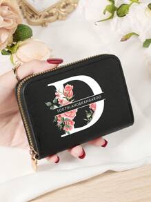 Burgundrote Tasche Charlie Rotwein Roter Umschlag Modische und hochwertige Kartenetui Tasche Leicht zu tragen Münztasche mit mehreren Fächern Reißverschluss Multi-Slot Einfache Kreditkartenfächer Multifunktions Damenbrieftasche Kartentasche Mini Geldbörse Geldbeutel Kartenetui