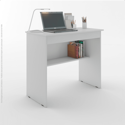 Mesinha Computador Multiuso Escritorio e Quarto Vitória 1 Gaveta - Cor Branca
