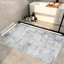 Area Rug Washable Rug Door Mat Vintage Distressed Rug Doormat Indoor Entrance Traditional Thin Rug Floral Print Non Slip Carpet For Kitchen Bathroom Bedroom Living Room - White - View 6