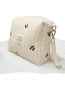 1 Pieza Bolsa Portátil Para Botella De Leche Para Bebé, Se Puede Colgar En El Cochecito, Bolsa De Pañales De Poliéster Oliva, Adecuada Para Comodidad Diaria Y Viajes Durante Todas Las Estaciones. - Beis - Ver 9