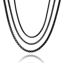 SDA Titanium Steel Water Proof No Fade Gold Silver & Black Round Box Chain - Wire Box Chain - View 4