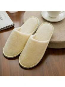 5 pares de pantuflas de lujo, suela de EVA súper suave antideslizante, estilo casual, lavables a mano/máquina, pantuflas unisex para interiores, para todas las estaciones