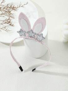 Cute 3D Flower Bunny Ear Headband, Easter