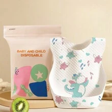 20pcs Disposable Bib For Baby Food, Baby Drool Bib, Complementary Food Cover, Portable Waterproof Bib For Children, Independent Packaging - Multicolor - View 11