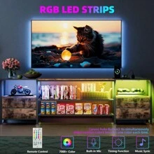 TV Cabinet For 70 Inch TV Lowboard For TV TV Table With 4 Drawers 4 Open Compartments, 160x40x63 Cm TV Cabinet For Living Room Bedroom