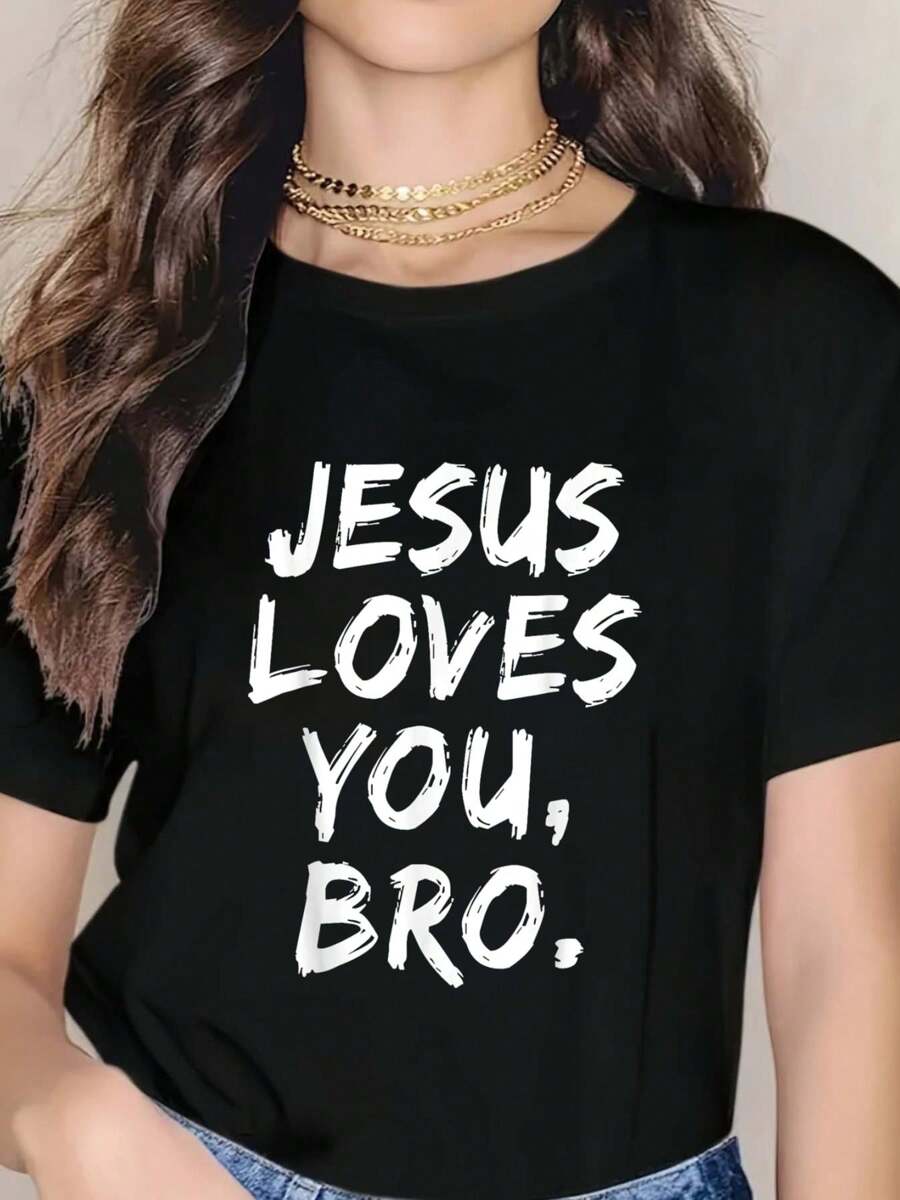 Jesus Loves You Bro Christian Believer Faith God Religious T-Shirt