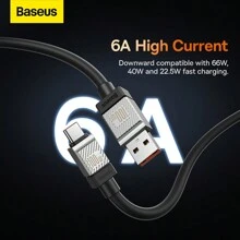 Baseus Cable de carga rápida CoolPlay Serie de USB a Tipo-C 100W 1m 2M, regalo para vacaciones
