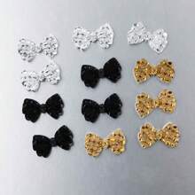 20 Stücke 1,4*2,3cm flache Harz-Schleifen für Ohrring Accessoires, Schmuckherstellung, Geschenkverpackung, Kopfbedeckung, Bekleidungszubehör, Kleiderdekoration