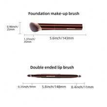 1 Peça Pincel de Base, Pincel de Corretivo, Pincel de Maquiagem, Pincel Labial de Duas Pontas