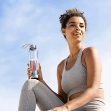 Botella De Agua De Cristal De EnergíA De Piedra Natural,Botellas De Cuarzos 500Ml,Con Bolsa De Tela,A Prueba De Fugas,Aceros Inoxidables,Termos Para Agua,Piedra Curativa,Relaja,Saludable (Rose) - Rosa - Ver 7