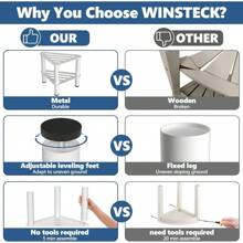 Metal Corner Shower Foot Stool For Shaving Legs, Shower Foot Rest Bench For Iwe Shower With Storage Shelf, Small Step Stools, Waterproof Non-Slip Bath Stool To Sit (White) - trắng - Xem 5