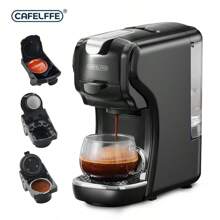 CAFELFFE 3-In-1 Espresso Coffee Machine, 20 Bar Pressure, Compatible With Capsules/NES Original Capsules/Ground Coffee - UK Plug(220-240V) - View 2