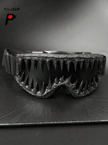 CASHEW FLOWER SKULL 1pc Skull Head Super Large Poison Drip Glue Fluid Mask, Costume Party Goggles, Skiing Goggles, Protection, COS Mask, Handmade Random Effect Asymmetrical, Boys/Girls Glasses, Full Coverage, Retro Bohemian, Elegant Party, Heavy Metal Accessory, Men/Women Fashion Glasses, All Season Decorative Eyeglasses, Suitable For Beach, Party, Daily Commute, Outdoor, Street Chic