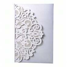 10 pièces/set Cartes d'invitation de mariage personnalisées avec cartes de réponse RSVP. Convient pour les décorations de mariage, anniversaire, baptême