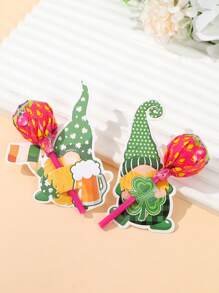 48 stuks St. Patrick thema lolly decoratie kaarten, St. Patrick groene kabouter patroon St. Patrick's Day cadeau decoratieve kaarten labels, Happy St. Patrick's Day groene feest familie vakantie feest decoratie benodigdheden, St. Patrick's Day feest diy cadeau snoep inpak benodigdheden, St. Patrick's Day vakantie feest tafel decoraties, Paas decoratie, St. Patrick's Day feest cadeau verpakking groene kabouter bedrukte decoratieve kaarten, feest gunsten