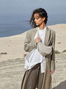 Design di nicchia, borsa a mezzaluna dalla Polonia, nuova pochette in vera pelle di alta qualità, borsa a tracolla a una spalla, borsa da sella per donna, borsa a mezzaluna in pelle PU, borsa a tracolla a una spalla, borsa, borsetta, borsa casual per ravioli