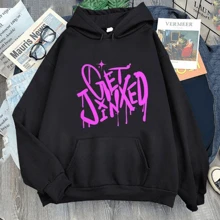 Jinx Arcane Hoodie ENEMY Cool Graphic Print Sweatshirts Women Tracksuit Sudaderas Aesthetic Manga Ca - Negro - Ver 1