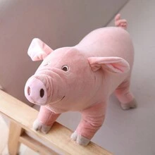 Juguetes de peluche, muñeco de cerdo de dibujos animados, almohada, juguetes de peluche, bonito regalo para niños y adultos, rosa oscuro - Rosa - Ver 9