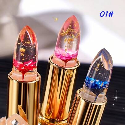 花形水晶凝胶唇膏有三种——温感变色——保湿不粘腻——持久保湿,PH清透温感变色唇彩,润唇膏。