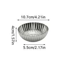 1 件优雅不锈钢冰淇淋杯、甜点杯、布丁慕斯水果沙拉杯、适用于家庭厨房餐厅酒店、厨房用品、餐具配件 - 彩色 - 查看 10