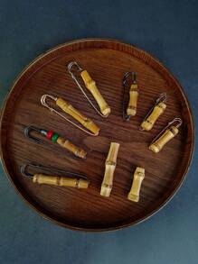 1pc Bamboo Style Safety Pin Brooch For Sweaters, Scarves, Shawls - Golden Color - Large Vintage Feather Pin Clasp - Sewing Accessories Travel Essentials Travel Accessories Travel Must Haves - Multicolor - View 7