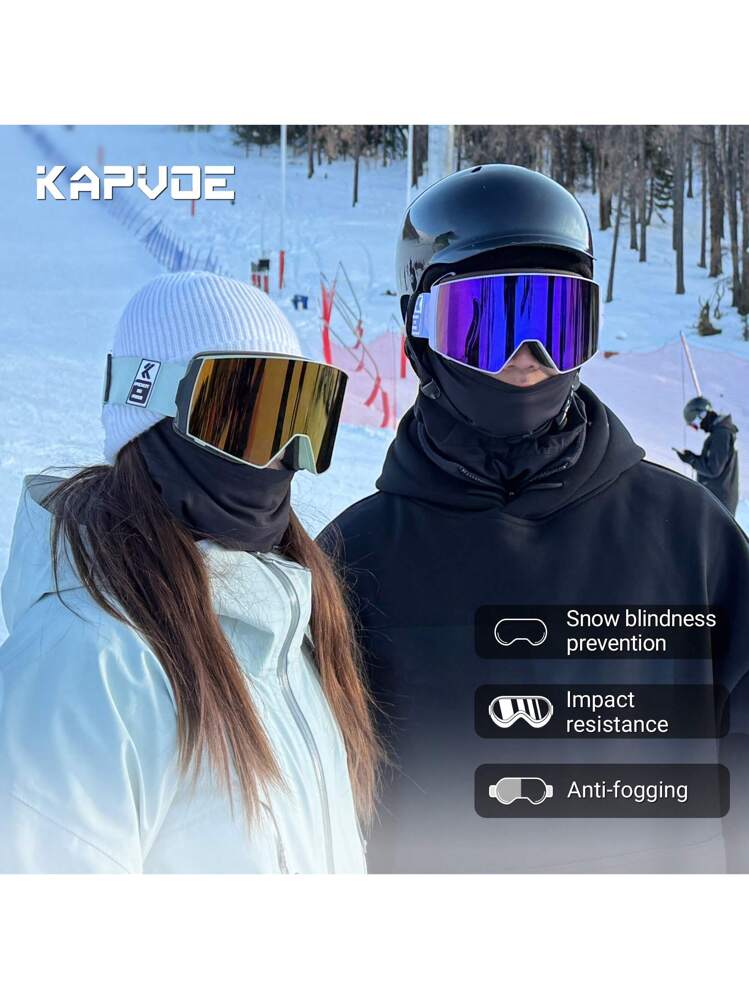KAPVOE スキーゴーグル スノーグラス レディース メンズ UV400