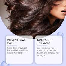 OUHOE Grey Hair Essence Gentle Non-Irritating Hair Easy Color Change Moisturizing Soft And Smooth Hair Care Essence 40ml - 如圖所示 - 查看 3