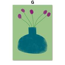 1pc Abstract Colorful Gallery Flower Market Rainbow Botanical Wall Art Canvas Painting Posters For Living Room Decor No Framed