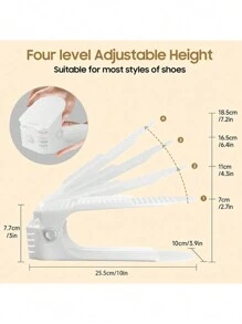 10 pezzi Rastrelliera portascarpe regolabile e creativa, organizer per slot scarpe - organizzatore salvaspazio per ingresso, corridoio, soggiorno, dormitorio, armadio da camera da letto, bagno - comoda conservazione di scarpe in tessuto, requisiti per una casa accogliente